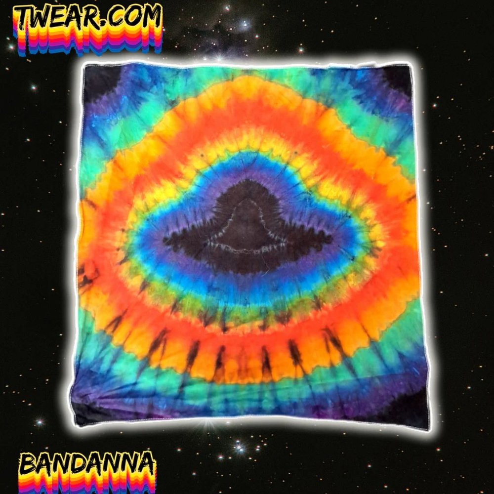 [Hand Dyed] Tie Dye Bandanna